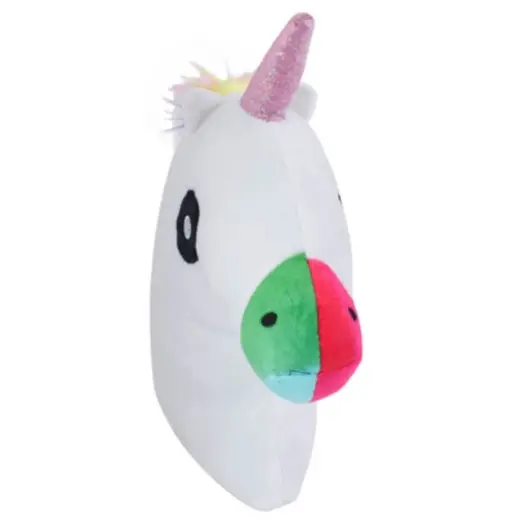 Emoji Cushion - Unicorn Multi-Coloured Front